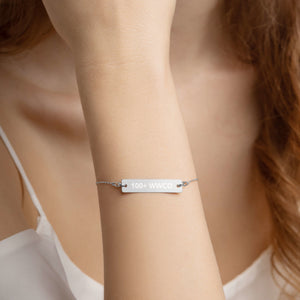 Engraved Silver Bracelet (100 Women Who Care)